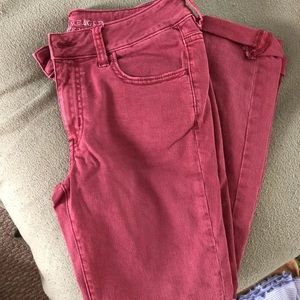 Maroon American Eagle Jeans